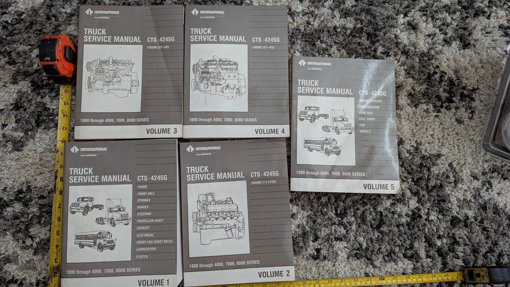 International Truck Service Manual Set 5 Volumes CTS-4245G New Unused